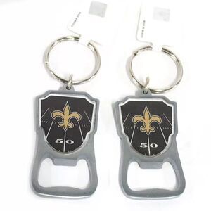 NFL New Orleans Saints Keychain with Bottle Opener, 2 Pack